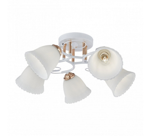 Потолочная люстра Arte Milano Amalfi 325395/5A WH+FG Потолочная люстра Arte Milano Amalfi 325395/5A WH+FG