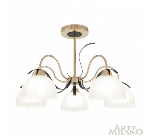 Люстра на штанге Arte Milano Napoli 327306/5 FG+BK Люстра на штанге Arte Milano Napoli 327306/5 FG+BK