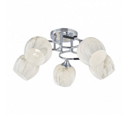 Потолочная люстра Arte Milano Amalfi 327985/5 CR+BK Потолочная люстра Arte Milano Amalfi 327985/5 CR+BK