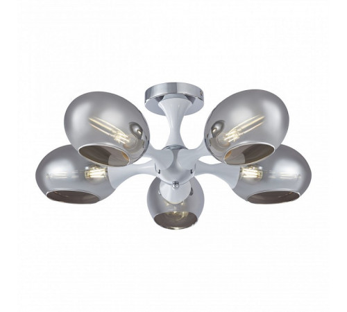 Потолочная люстра Arte Milano Napoli 329408/5 CR+WH Потолочная люстра Arte Milano Napoli 329408/5 CR+WH