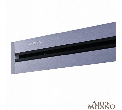Встраиваемый шинопровод с выключателем Arte Milano Am-track-sockets 385205TBB/50 Grey Встраиваемый шинопровод с выключателем Arte Milano Am-track-sockets 385205TBB/50 Grey