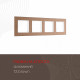 Рамка четырехместная Arte Milano 503.12-4.brown