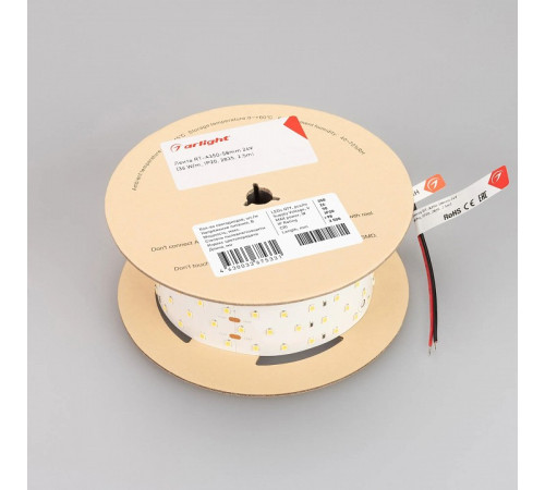 Светодиодная лента Arlight RT-A350-58mm 24V Day5000 CRI98 (36 W/m, IP20, 2.5m) 025162(2) Светодиодная лента Arlight RT-A350-58mm 24V Day5000 CRI98 (36 W/m, IP20, 2.5m) 025162(2)