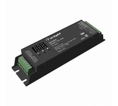 Декодер Arlight Smart-K25-DMX (12-36V, 4x8A) 026562 Декодер Arlight Smart-K25-DMX (12-36V, 4x8A) 026562