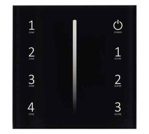 Панель Arlight Sens Smart-P17-Dim Black (230V, 4 зоны, 2.4G) 028129 Панель Arlight Sens Smart-P17-Dim Black (230V, 4 зоны, 2.4G) 028129