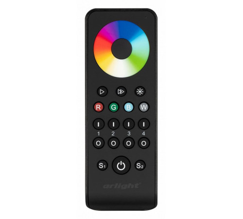 Пульт Arlight Smart-R43-RGBW Black (4 зоны, 2.4G) 031939 Пульт Arlight Smart-R43-RGBW Black (4 зоны, 2.4G) 031939