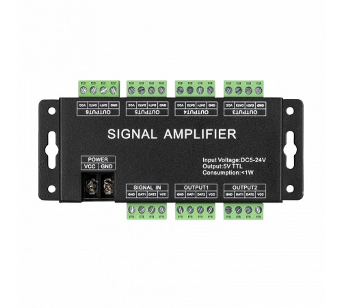 Усилитель Arlight сигнала LN-SPI-6CH (5-24V) 033094 Усилитель Arlight сигнала LN-SPI-6CH (5-24V) 033094