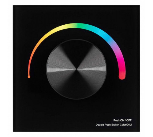 Панель Arlight Smart-P5-RGB-G-IN Black (3V, Rotary, 2.4G) 033757