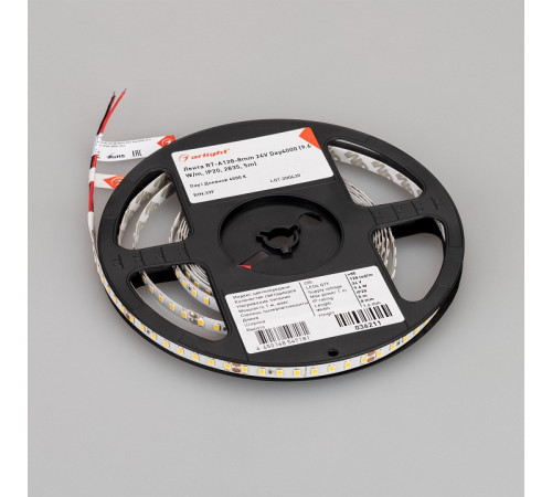 Светодиодная лента Arlight RT-A128-8mm 24V Day4000 (10 W/m, IP20, 5m) 036211(1)