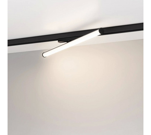 Трековый трехфазный светильник Arlight LGD-TUBE-TURN-4TR-L600-20W Warm3000 (BK, 180 deg, 230V) 036298(1)