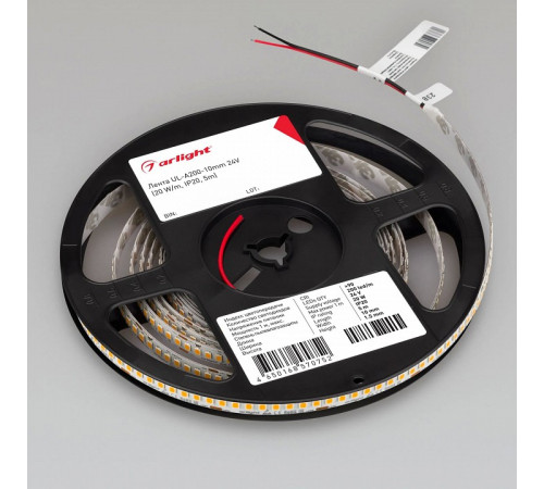 Светодиодная лента Arlight UL-A200-10mm 24V Warm3500 (20 W/m, IP20, 5m) 037225