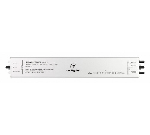 Блок питания Arlight ARPV-LG24400-LINEAR-PFC-DALI2-PD (24V, 16.7A, 400W) 037775 Блок питания Arlight ARPV-LG24400-LINEAR-PFC-DALI2-PD (24V, 16.7A, 400W) 037775