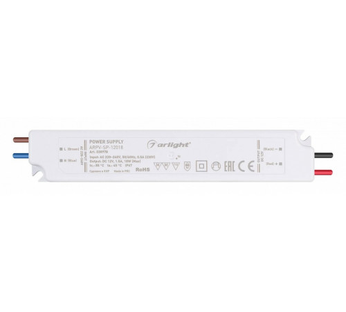 Блок питания Arlight ARPV-SP-12018 (12V, 1.5A, 18W) 038978