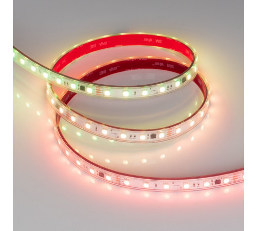 Светодиодная герметичная лента Arlight SPI-PS-B60-12mm 24V RGB-PX6-BPT (12 W/m, IP67, 5060, 5m) 039181 Светодиодная герметичная лента Arlight SPI-PS-B60-12mm 24V RGB-PX6-BPT (12 W/m, IP67, 5060, 5m) 039181