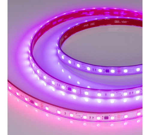 Светодиодная герметичная лента Arlight SPI-PFS-B60-12mm 24V RGB-PX6-BPT (12 W/m, IP68, 5060, 5m) 039602