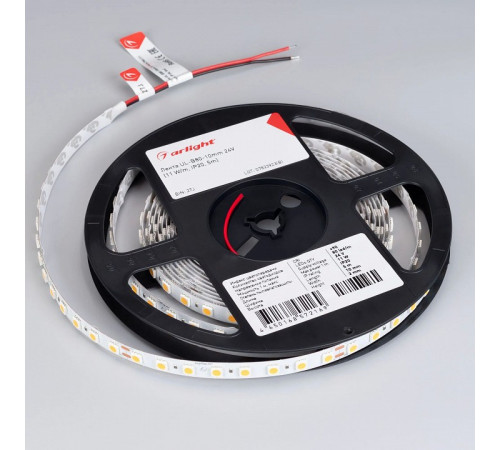 Светодиодная лента Arlight UL-B80-10mm 24V Day4000 (11 W/m, IP20, 5m) 041374