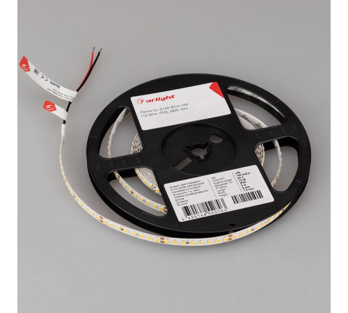 Светодиодная лента Arlight UL-A160-8mm 24V Warm3500 (12 W/m, IP20, 2835, 5m) 042314 Светодиодная лента Arlight UL-A160-8mm 24V Warm3500 (12 W/m, IP20, 2835, 5m) 042314