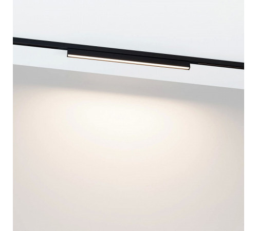 Трековый магнитный светильник Arlight MAG-MICROCOSM-FLAT-L300-8W Day4000 (BK, 100 deg, 24V) 043272