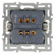 Механизм выключателя одноклавишный перекрестный Arlight SWT-MKX1-PL-WH (250V, 16A) 043718