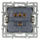 Механизм выключателя двухклавишный непроходной Arlight SWT-MK02-PL-BK (250V, 16A) 043725