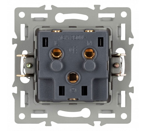Механизм электрической розетки Arlight SCT-MEU1-PL-BK (250V, 16A) 043731 Механизм электрической розетки Arlight SCT-MEU1-PL-BK (250V, 16A) 043731