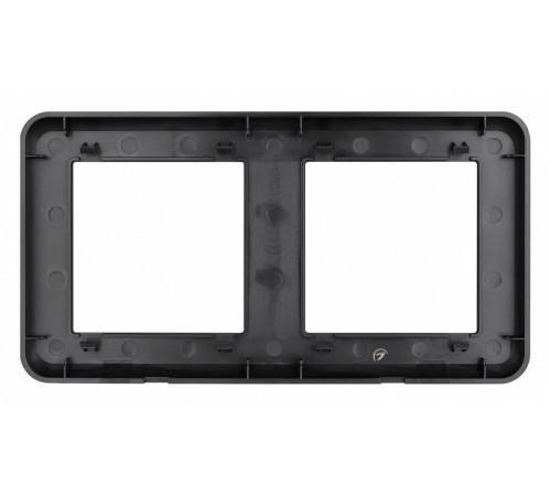 Рамка двухместная Arlight FRM-VERSA-PL-2-BK 043778 Рамка двухместная Arlight FRM-VERSA-PL-2-BK 043778