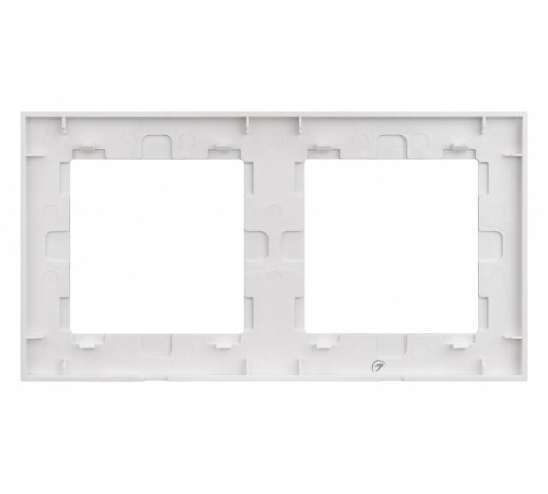 Рамка двухместная Arlight FRM-GLARE-GS-2-WH 043796 Рамка двухместная Arlight FRM-GLARE-GS-2-WH 043796