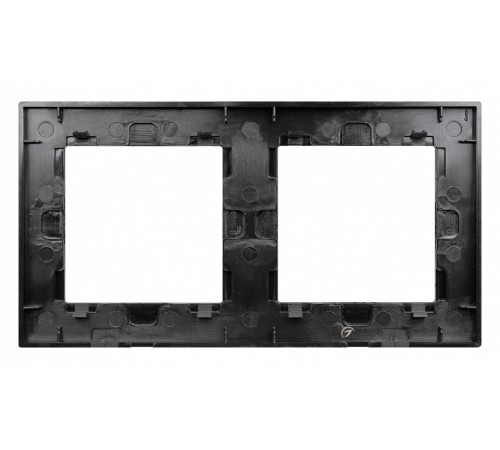 Рамка двухместная Arlight FRM-GLARE-GS-2-BK 043797 Рамка двухместная Arlight FRM-GLARE-GS-2-BK 043797