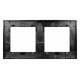 Рамка двухместная Arlight FRM-GLARE-GS-2-BK 043797