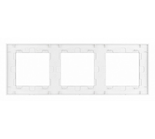 Рамка трехместная Arlight FRM-GLARE-GS-3-WH 043799
