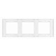 Рамка трехместная Arlight FRM-GLARE-GS-3-WH 043799