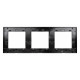 Рамка трехместная Arlight FRM-GLARE-GS-3-BK 043800