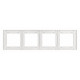Рамка четырехместная Arlight FRM-GLARE-GS-4-WH 043802