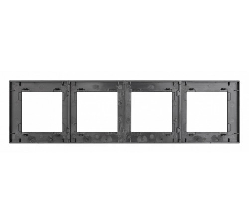 Рамка четырехместная Arlight FRM-GLARE-GS-4-BK 043803 Рамка четырехместная Arlight FRM-GLARE-GS-4-BK 043803