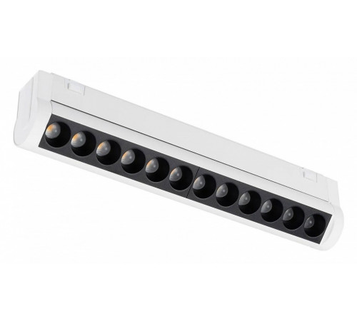 Трековый магнитный светильник Arlight MAG-VIBE-LASER-TURN-L209-12W Warm3000 (WH, 24 deg, 48V) 044428 Трековый магнитный светильник Arlight MAG-VIBE-LASER-TURN-L209-12W Warm3000 (WH, 24 deg, 48V) 044428