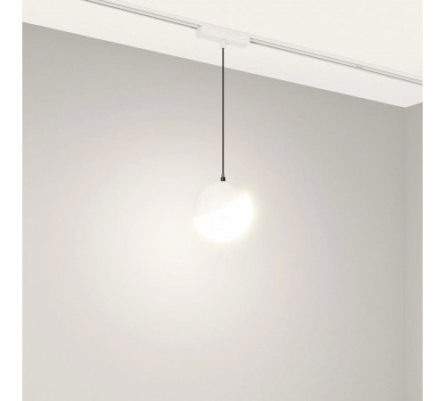 Трековый магнитный светильник Arlight MAG-VIBE-EMISFERO-HANG-R100-6W Warm3000 (WH, 130 deg, 48V) 044456