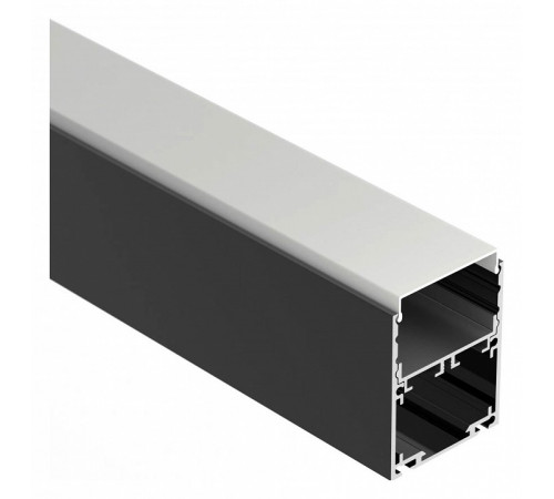 Алюминиевый профиль Arlight SL-LINE-4050-3L-2000 ANOD BLACK 044670