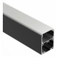 Алюминиевый профиль Arlight SL-LINE-4050-3L-2000 ANOD BLACK 044670
