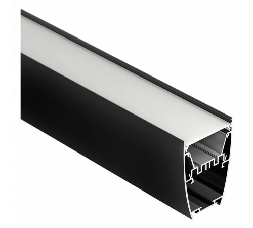 Алюминиевый профиль Arlight LINE-5075-U-HONEYCOMB-2000 BLACK 044885
