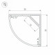 Профиль Arlight SL-KANT-H30-3000 ANOD 046182