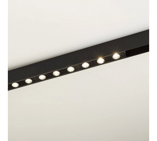 Трековый магнитный светильник Arlight MAG-DOTS-25-L600-18W Warm3000 (BK, 30 deg, 24V, DALI) 046327
