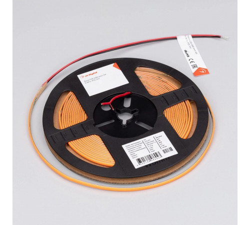Светодиодная лента Arlight COB-X480-4mm 24V Orange (4 W/m, IP20, 5m) 046909