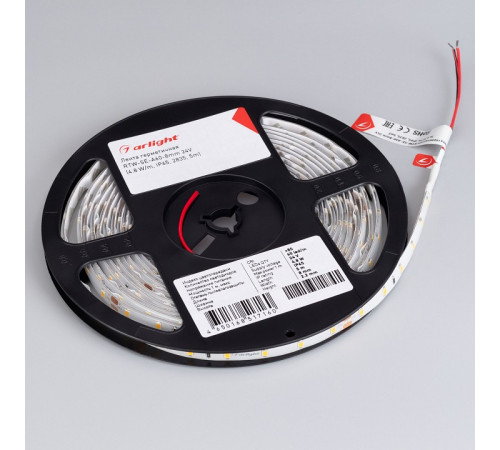 Светодиодная герметичная лента Arlight RTW-SE-A60-8mm 24V Warm2700 (4.8 W/m, IP65, 2835, 5m) 055407 Светодиодная герметичная лента Arlight RTW-SE-A60-8mm 24V Warm2700 (4.8 W/m, IP65, 2835, 5m) 055407