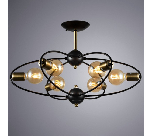 Люстра на штанге ARTE Lamp A1963PL-6BK