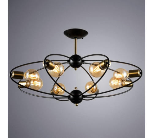 Люстра на штанге ARTE Lamp A1963PL-8BK
