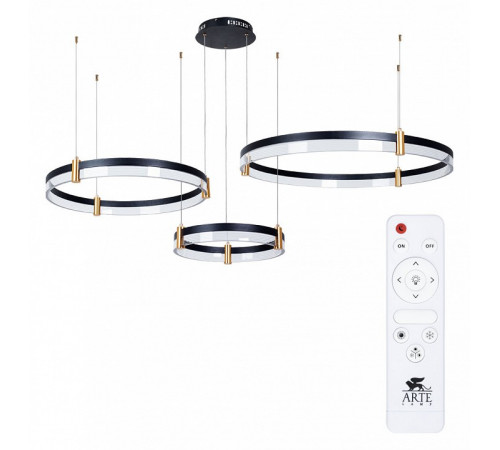 Подвесной светодиодный светильник Arte Lamp Mercury A2185SP-3BK