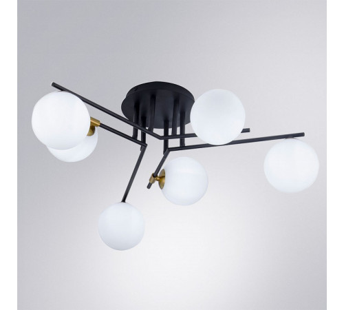 Потолочная люстра Arte Lamp Gemini A2243PL-6BK