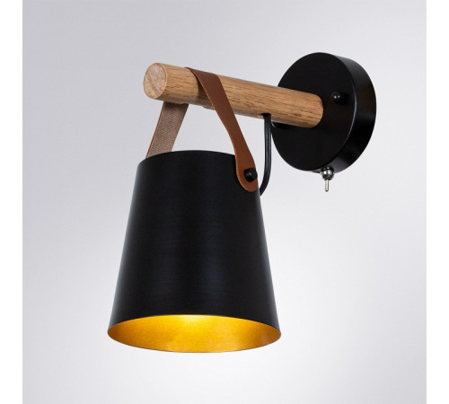 Бра Arte Lamp Thomas A7032AP-1BK Бра Arte Lamp Thomas A7032AP-1BK
