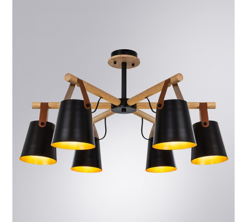Люстра на штанге Arte Lamp Thomas A7032PL-6BK