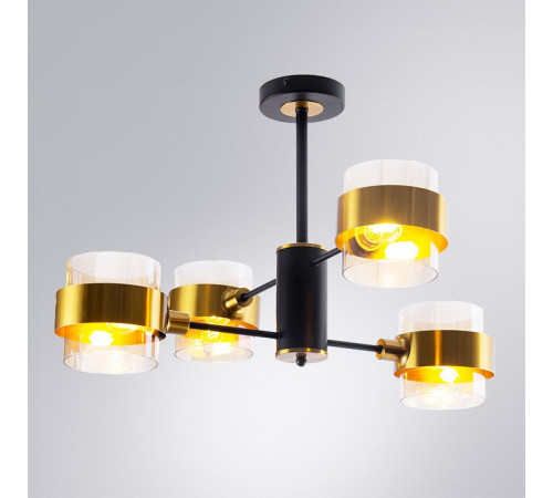 Люстра на штанге Arte Lamp Carlo A8205SP-4BK Люстра на штанге Arte Lamp Carlo A8205SP-4BK
